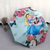 1 Auto Open Alice, White Rabbit Themed Colorful 8-rib Portable Umbrella for Men and Women, A Compact Commuting Companion Suitable for Daily