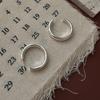 925 Sterling Silver Vintage Earrings For Women Trendy Simple Round Shape Earring Jewelry Prevent Allergy Party Accessories