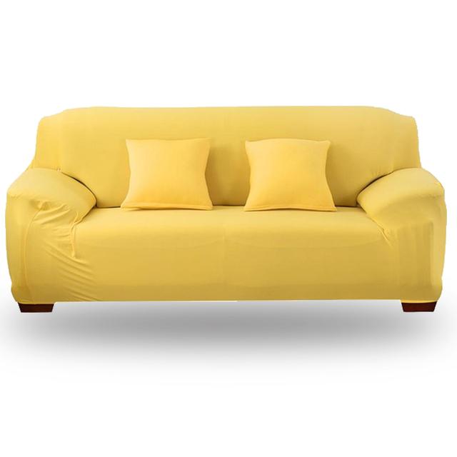 

Стреч-чехол для дивана, чехол для сиденья/2/3/4-местного, моющиеся чехлы для диванов, универсальные чехлы для мебели, защита для детей 1-Seat 90-140cm жёлтый