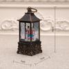 Antique Musical Snowfall Light-Up Lantern Ornament, Water-Filled Christmas Night Light Gift.