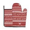 2pcs/set Christmas Gloves Oven Mitts Merry Christmas Decorations Xmas Home Kitchen Ornaments Navidad Noel New Year 2024 Gifts