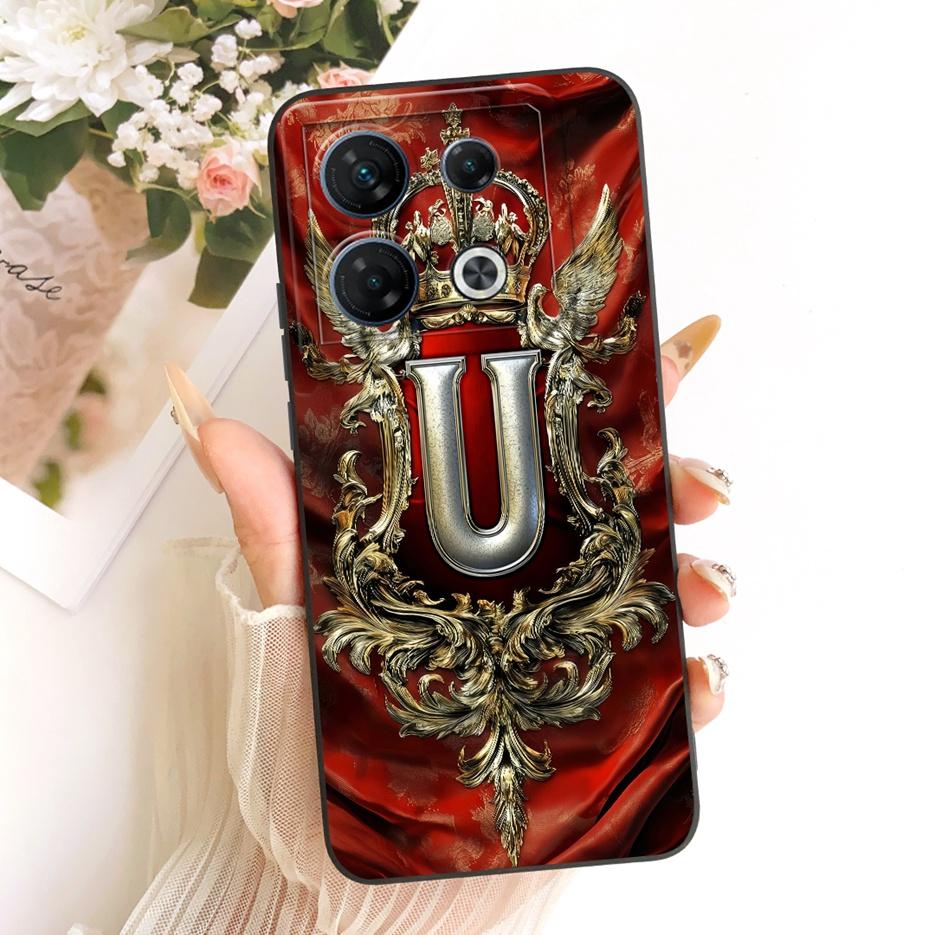 For Infinix GT 10 Pro 5G Case X6739 Cool Crown Letters Cover Soft Silicone Phone Case For Infinix GT 10 Pro GT10Pro Fundas Coque