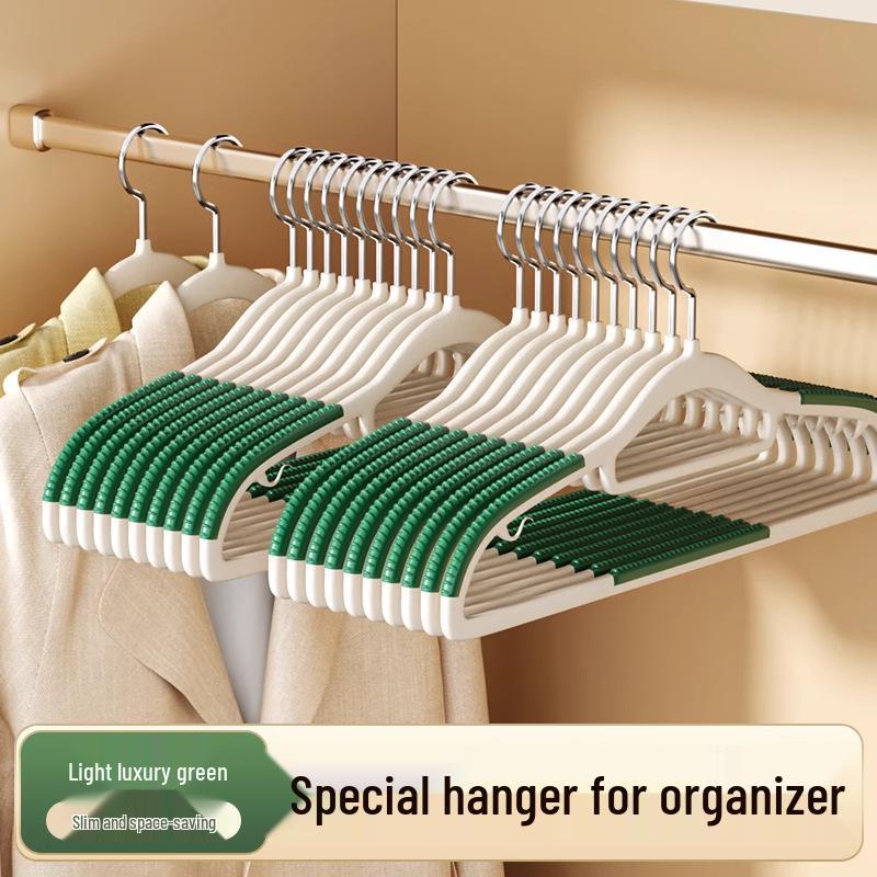 5-Pack Non-Slip Anti-Deform Shoulder Hangers: Seamless Thickened Clothes Rack & Closet Storage Solution