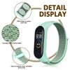 Nylonschlaufe für Xiaomi Mi Band 9 8 7 4 3 5 6 Smartwatch Armband Sport Correa Atmungsaktives Ersatzarmband an Miband 6 8 Armband