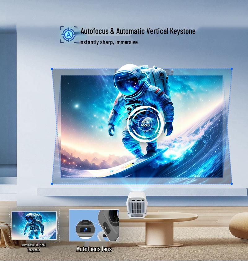 4K HD Portable Smart Projector X3 with Screen Mirroring and Android