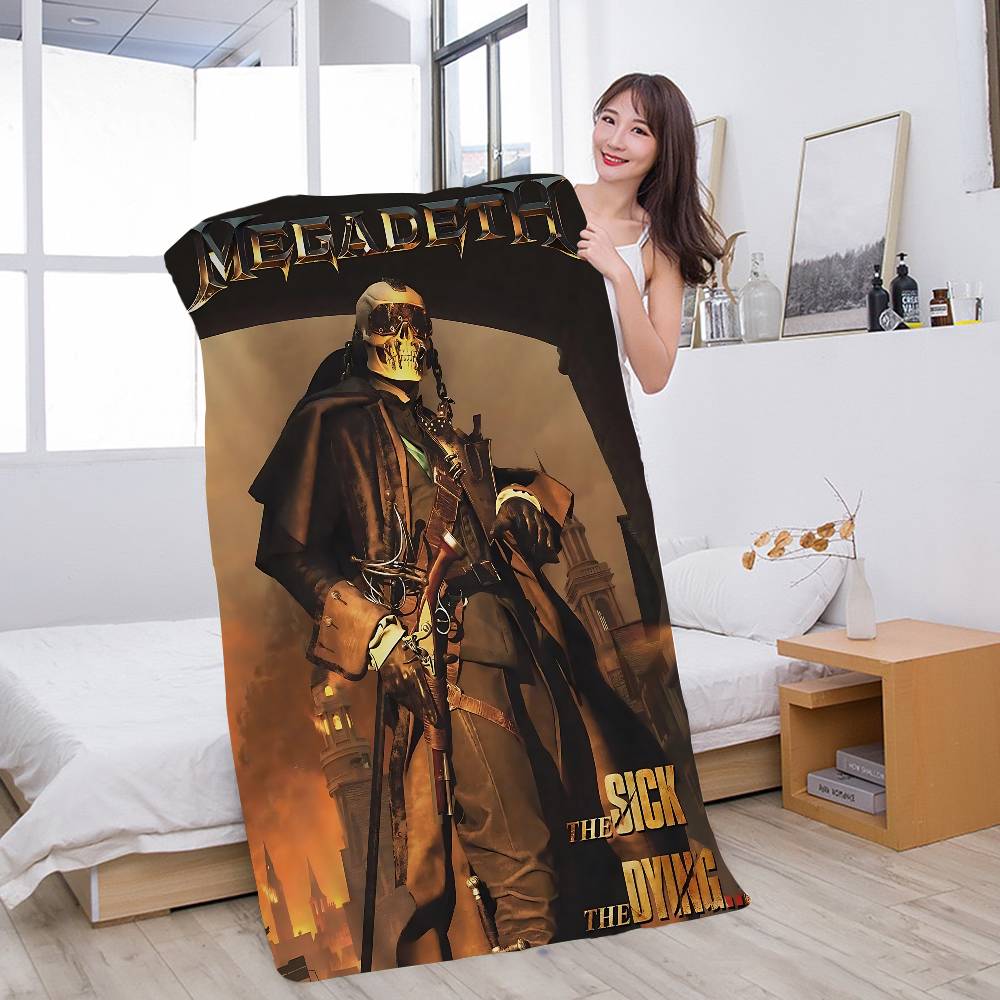 Band M-Megadeths Anime Beach Swimming Towel Soft Absorbent Washcloth Children's Gifts For Kids Travel Camping Gym