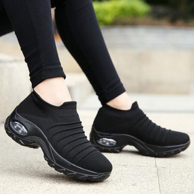Casual Womens Shoes For Fall Rocking Shoe Thick Fashion Women Sneaker Student Shoe Working Mesh Bottom Casual TêNis Feminino