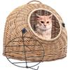 VidaXL Pet Carrier for Cats 45x35x35 Cm Natural Willow