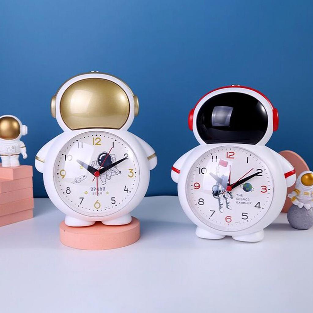 Electronic Desk Alarm Clock Astronaut Mute Table Clocks Backlight Ornaments Students Children Bedroom Home Decorations