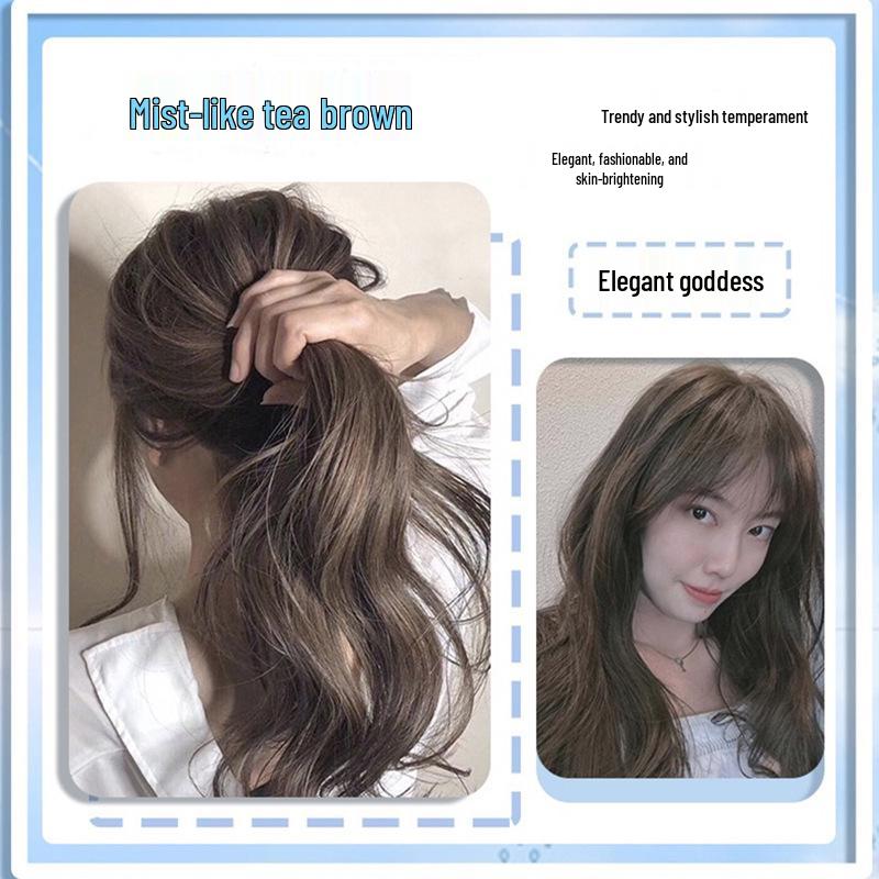 2026 Hair Dye Cream: Gray-Brown Linen, Black Tea Color, with Hair Care Benefits