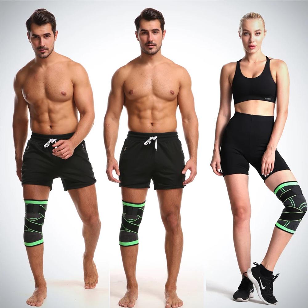 1PC Sports Knee Pads Fitness Kneepad Gym Elastic Knee Brace Support Gear Patella Running Basketball Volleyball Tennis Protector