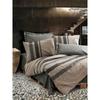 Set de lenjerie de pat - 1 față de pilotă 220 x 240 cm + 2 fețe de pernă 60 x 60 cm - 100% bumbac ranforsat - Maro