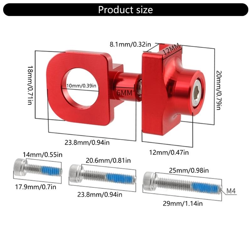 Bicycles Chain Fastener Chain Adjuster for Single Speed Bicycles Aluminum Alloy Bicycles Chain Tensioner Chain Regulator