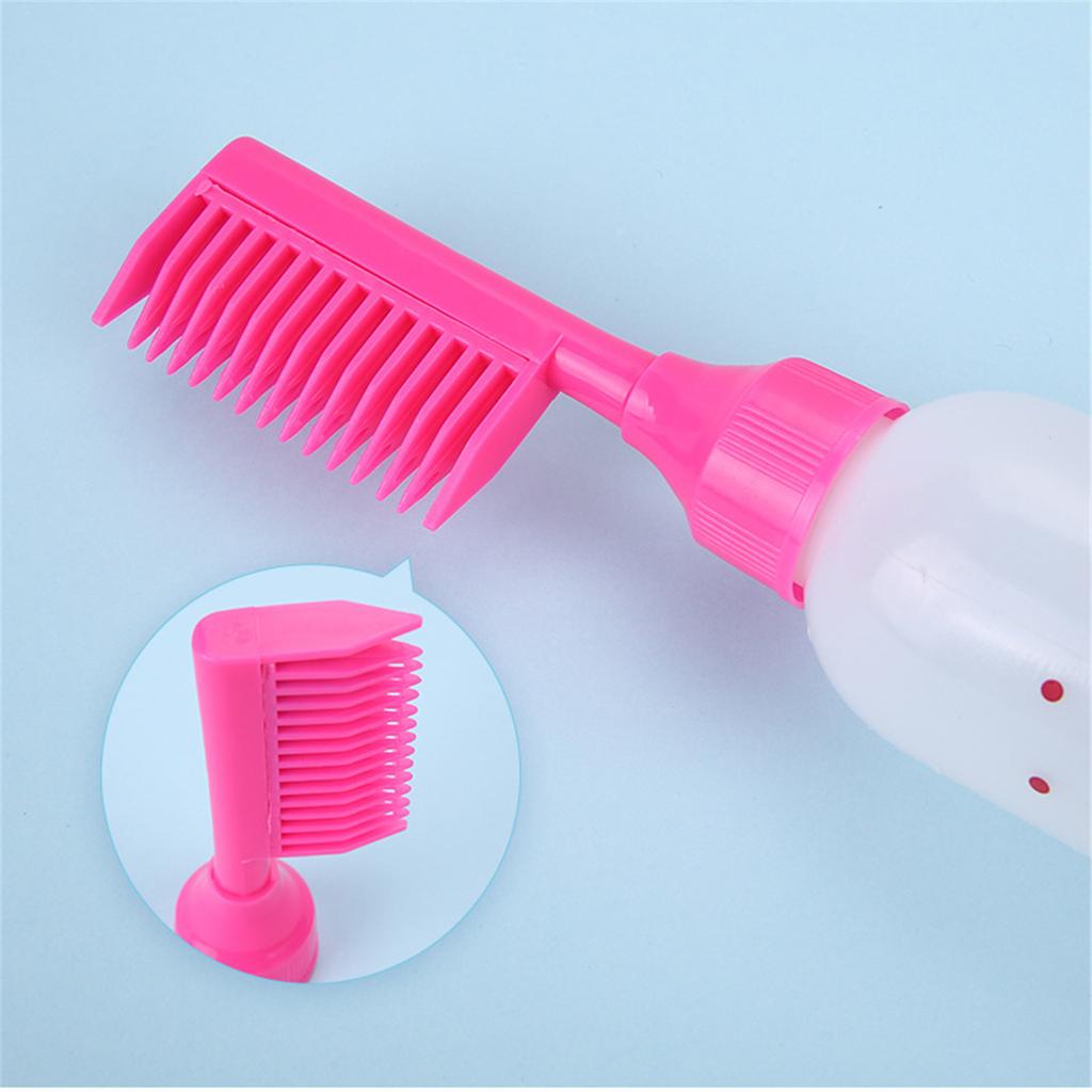 Professional Hair Colouring Comb Empty Hair Dye Bottle with Applicator Comb Dispensing Salon Hair Coloring Styling Tool