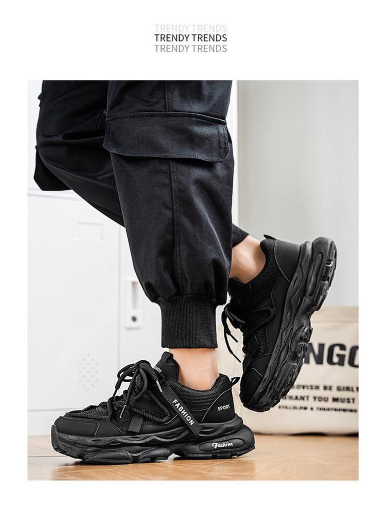 Men's Autumn Retro Dad Shoes: Trendy, Thick-Soled, Versatile Casual Running Sneakers