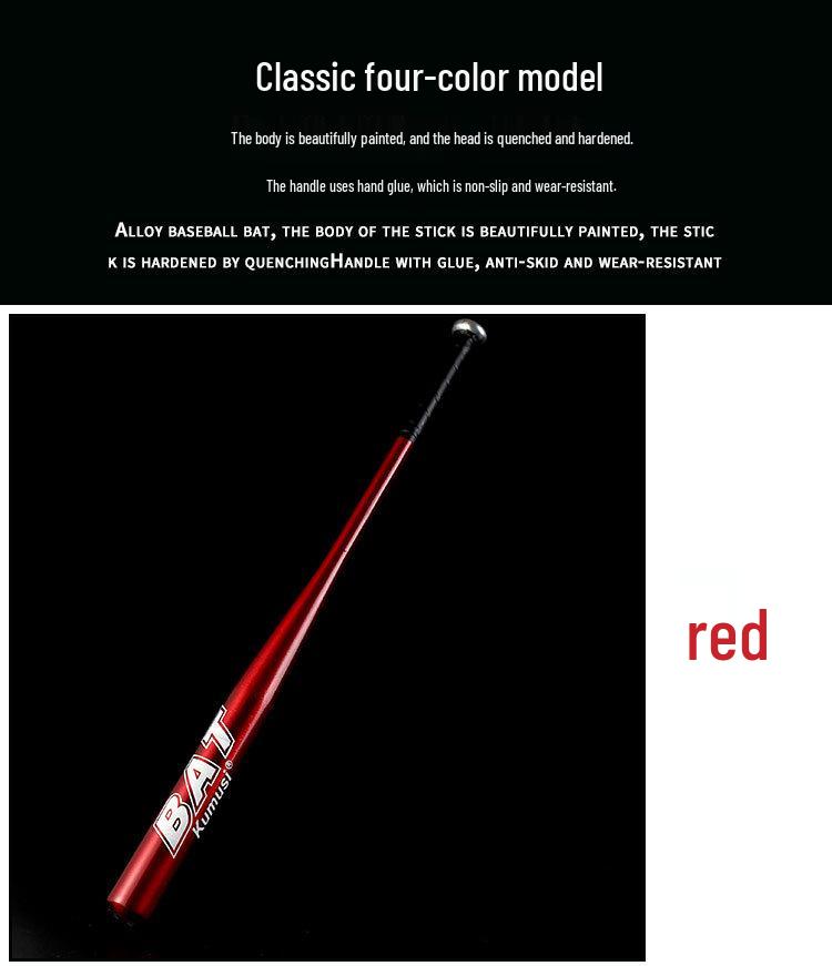 Coolmsla Thickened Alloy Steel Baseball Bat for Self-Defense and Home Use