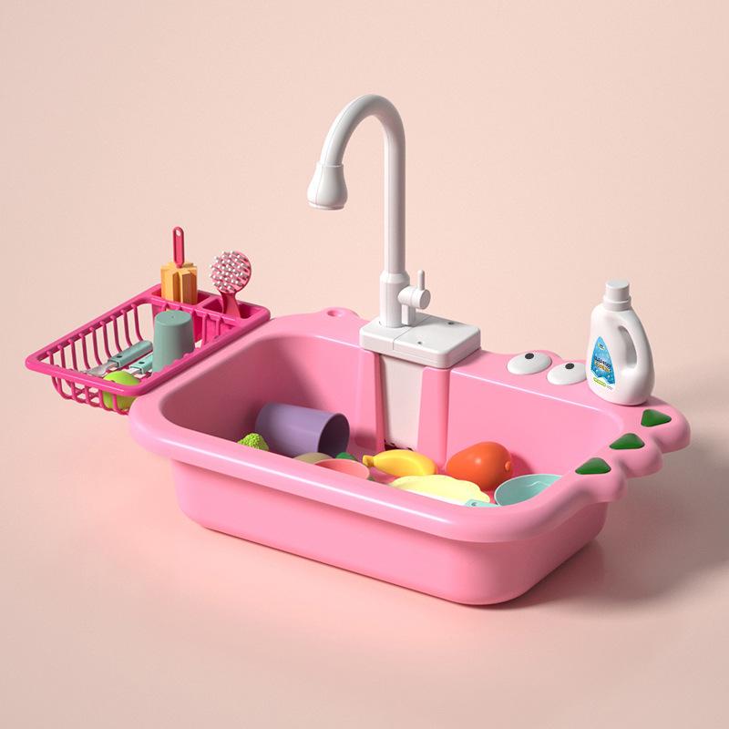 Children's Electric Water Kitchen Sink Toy Set