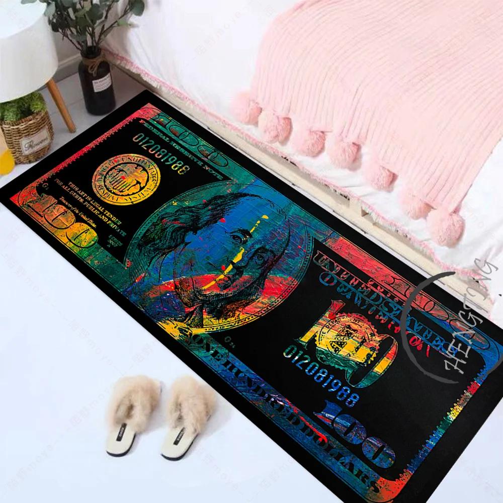 Hallway Entrance Doormat Dollar Money Pattern Living Room Floor Rugs Home Decor Kitchen Absorbent Carpet Anti Slip Bathroom Mat