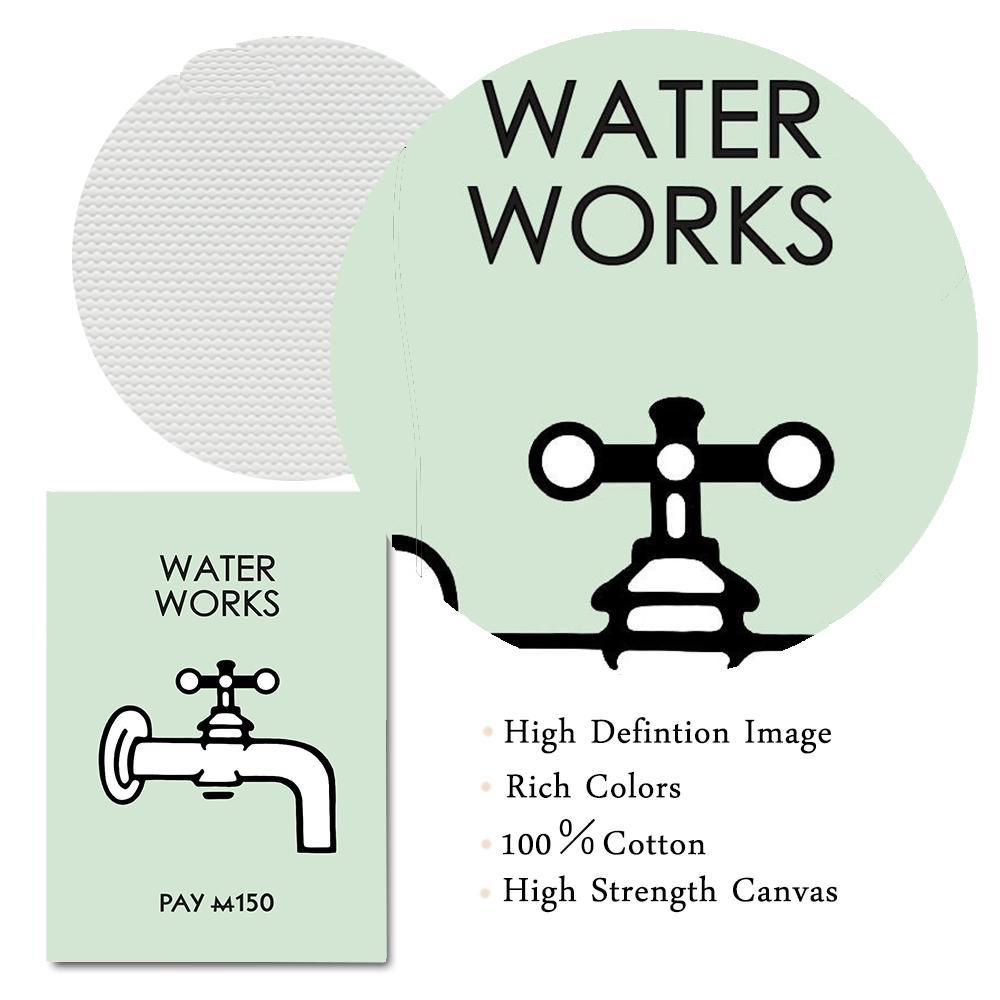 Save Water Laundry Posters Electric Company Wall Art Canvas Paintings Prints Funny Quote Pictures for Bathroom Home Decoration