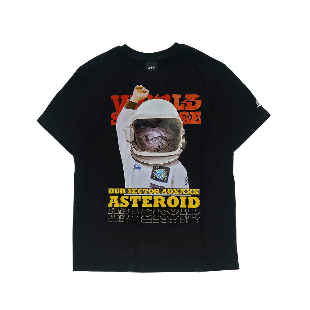 Aox Astronaut Short Sleeve T-Shirt (Standard Fit) Black Black/L