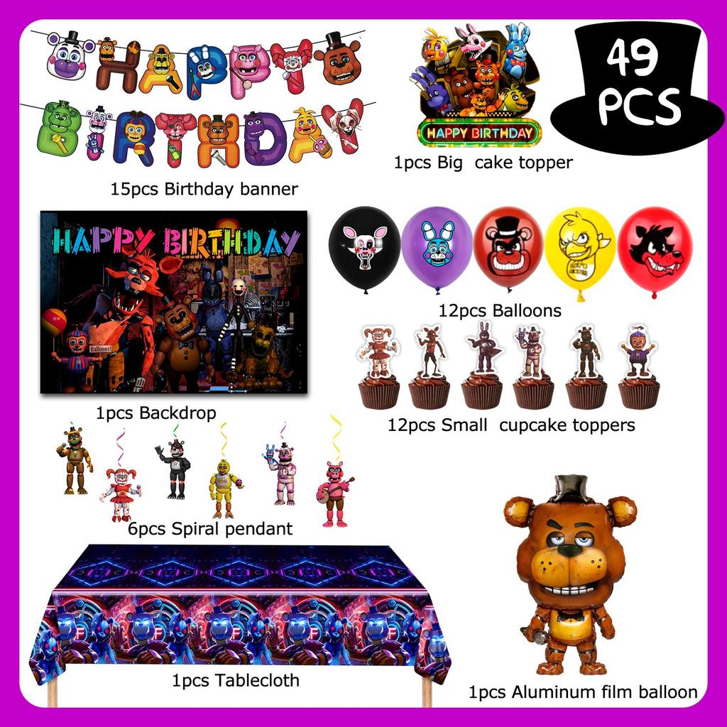 Bear theme birthday decorations, balloon banner birthday party decoration sets and more