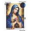 Madonna 5D Diamond Painting Full Round Drill Mosaic Diamond Embroidery Belief In Heart Cross Stitch Kits Home Decor Home Decor