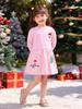 Little Maven Girls' Long Sleeve Christmas Dress - Cute Autumn Skirt Style
