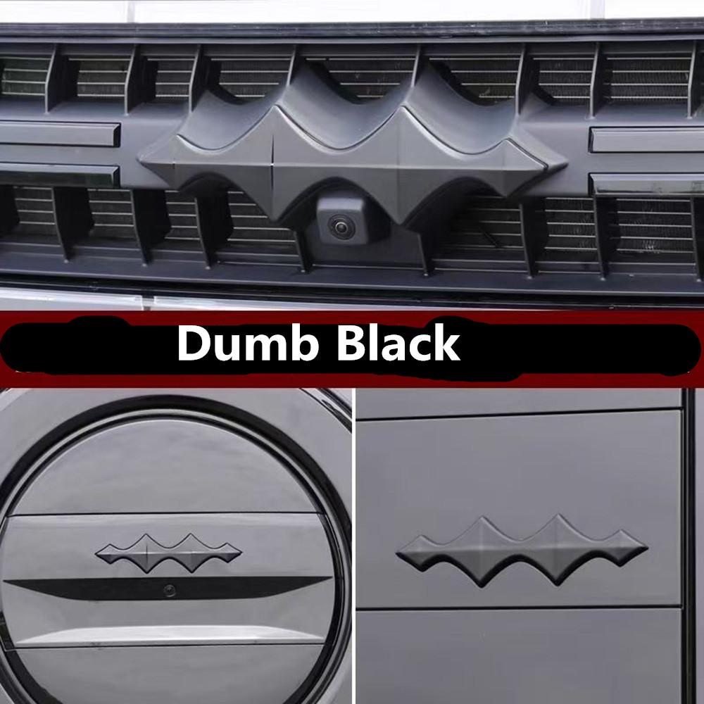 For BYD Formula Leopard 8 Car Logo Decoration Stickers Blackened Front And Rear Logos Front And Rear Logos Modified Decorative