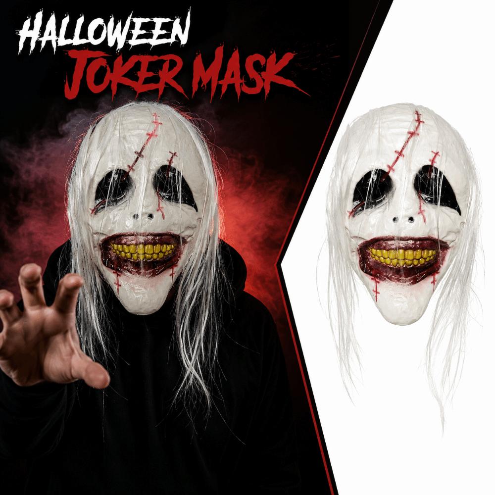 Creativity Scary Clown Mask Realistic Full Face Mask Terrifying Cosplay Mask Halloween Party