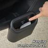 Car Clamshell Trash Bin Hanging Vehicle Garbage Dust Case Storage Box AB Square Pressing Trash Auto Interior Accessories