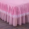6 Colors Solid Color Princess Lace Bed Skirt One-piece Bed Sheet Simmons Mattress Dustproof Protective Cover Without Pillowcase