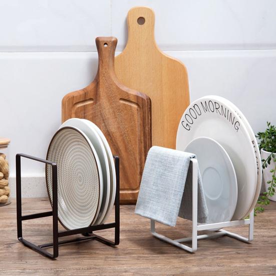 

Многофункциональная кухонная стойка для хранения, разделочная доска из железной проволоки с ручкой, стойка для сливного поддона с крышкой, сливная полка, кухонные принадлежности L чёрный