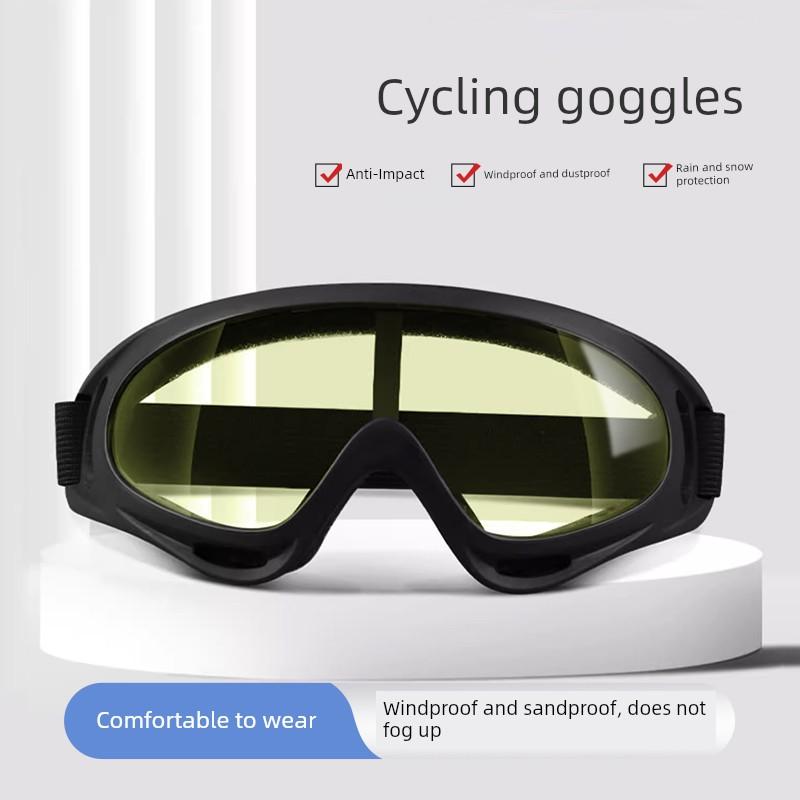Mountaineering Goggles, Anti-Uv, Special Outdoor Cycling Glasses, Motorcycle Windproof and Sandproof, Can Be Worn over Prescription Glasses