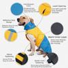 Adjustable Dog Rain Jacket Windproof Dog Rain Cloak Pet Waterproof Clothes  Night Walking