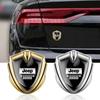 2Pcs 3D Gold Silver Shield Car Emblem Sticker for Jeep Renegade Wrangler Grand Cherokee Compass  Auto Trunk Decal Accessory AMT1