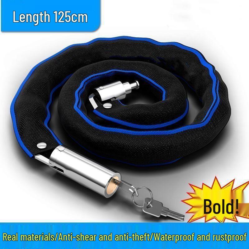 

Устойчивый к срезанию противоугонный цепной замок для электромобилей, велосипедов и горных велосипедов 85cm