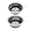 Stainless Steel Coffee Filter Basket 51mm Detachable Espresso Powder Bowl Coffee Grinding Accessories for Home and Cafe