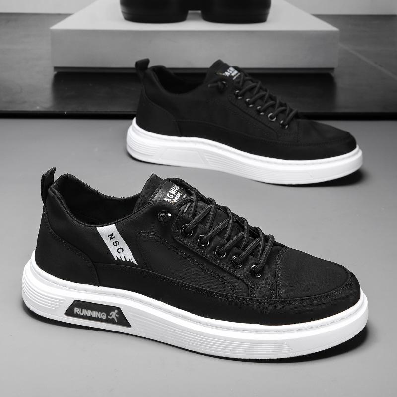 

Fashion Men s Board Shoes Ice Silk Cloth Men Casual Shoes Lightweight Comfortable Vulcanize Shoe Outdoor Trend All Match Loafers 39 чёрный