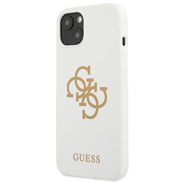 Guess Guhcp13Sls4Ggwh Iphone 13 Mini 5,4 Biały/White Hard Case Silicone 4G Logo