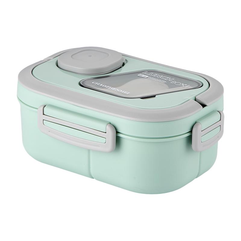 Korean-Style Microwaveable Bento Lunch Box Set for Students & Office Workers