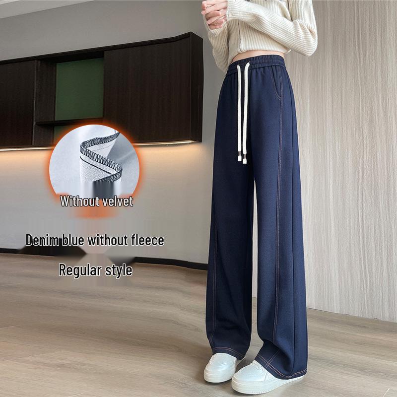 

Plus Size Elastic Denim Slimming Straight Leg Pants for Autumn/Winter 2025 4XL