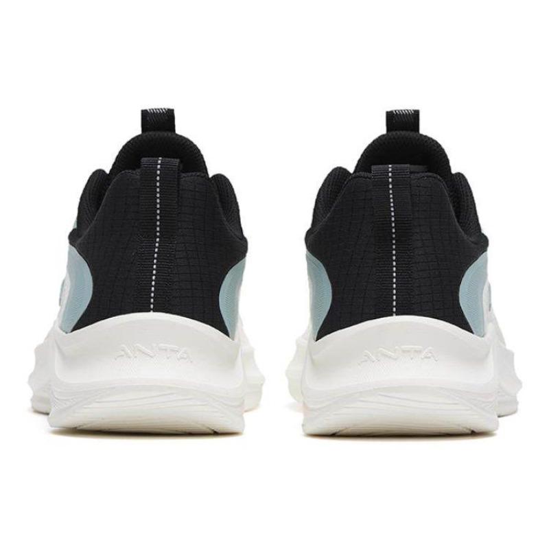 Anta Manbu Men Low Top Casual Running Shoes White Black Blue 912445573-1