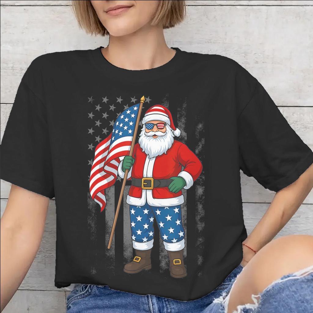 Unisex WoUnisex Graphic Printing Christmas In July Vacation T Shirt Tee Cotton Tshirts Clothing