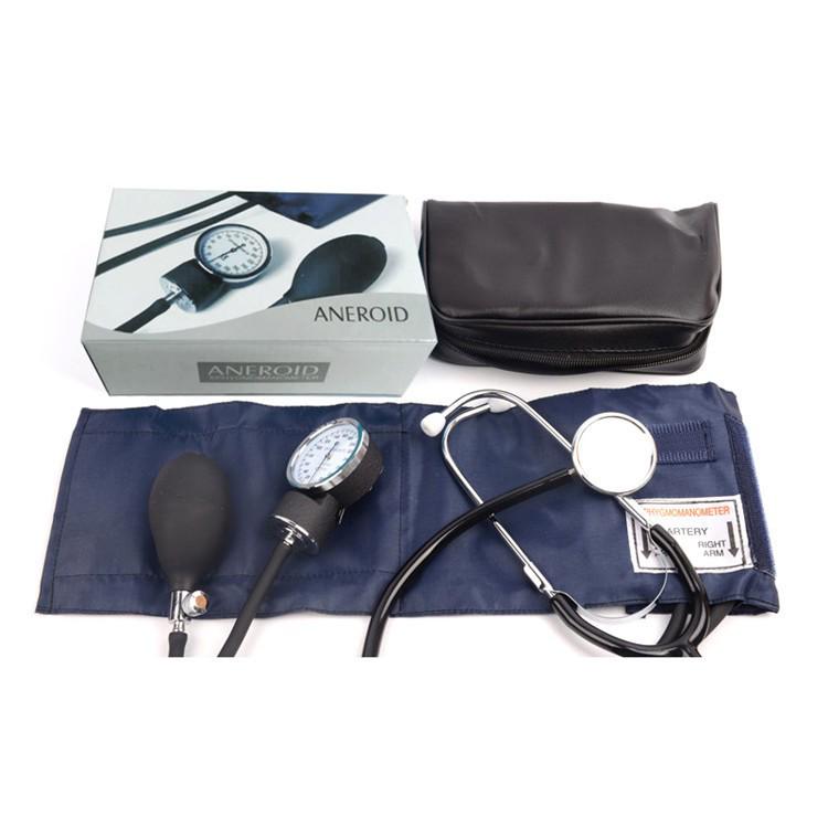 Home Arm-Type Manual Blood Pressure Monitor with Double-Tube, Double-Head Mechanical Stethoscope