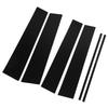 6 Pcs B Pillar Door Trim Molding Glossy Black PC Window Post Protector Cover for Hilux 2015 to 2023