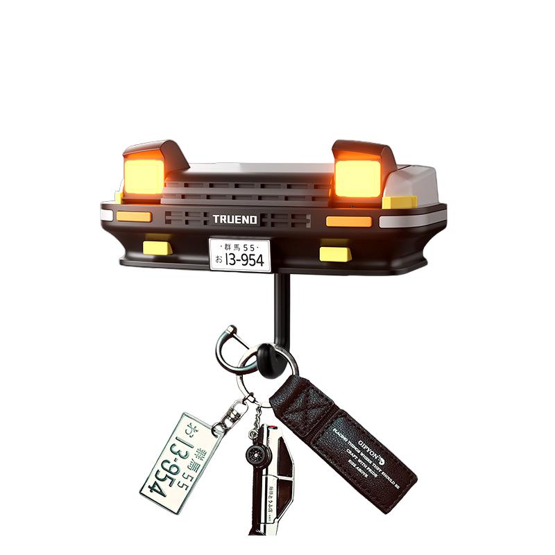 

Брелок на автомобильную тематику, светящийся, в форме фары, крючок, материал АБС, держатель для ключей, аксессуар в стиле аниме, универсальный крючок, держатель с сильным захватом With LED Light