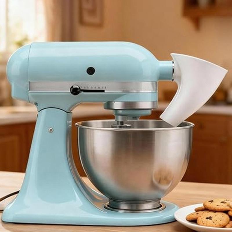 Kitchen Aid Artisan Mixer Flour Funnel, Suitable For Ksm150 Abs Filter Attachment To Prevent Overflow And Soiling