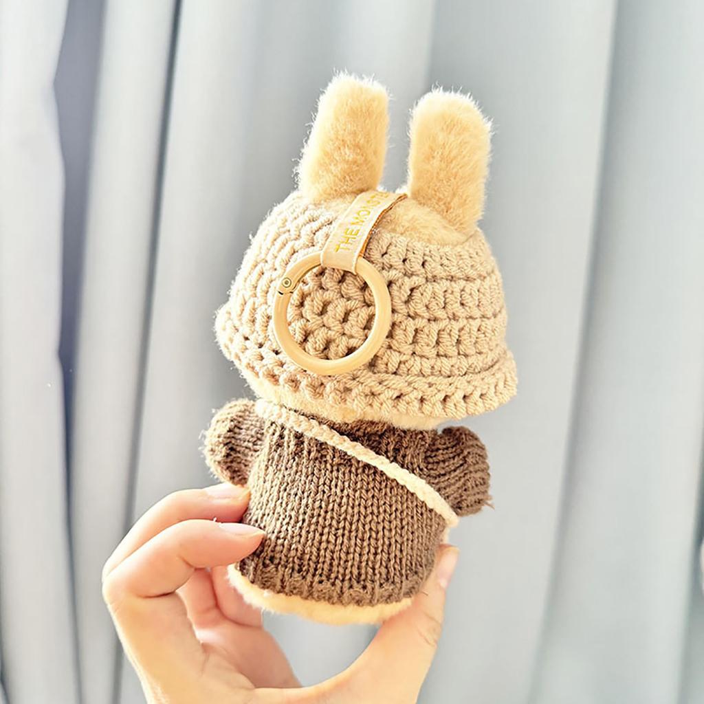 Cute 17cm doll clothes, plush toy outfit, doll clothes, adorable, compatible with Labubu dolls, costume.