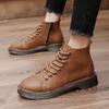 Echtes Leder Herren Stiefel Herbst Winter Stiefeletten für Herren Schuhe