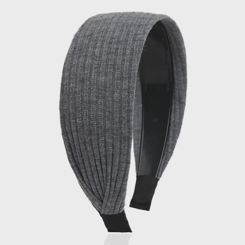 Mori Girl din țesătură coreeană Bentita cu boruri largi pentru femei - Accesoriu pentru păr de culoare uni